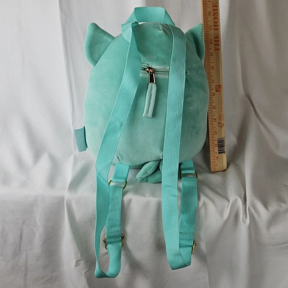 Squishmallows Winston The Owl Plush Backpack Teal Blue Bioworld Bag 12 Inch